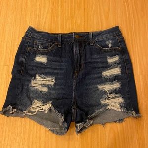 Shein Shorts Dark Denim